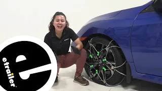 etrailer | Titan Chain Diagonal Alloy Cable Snow Tire Chains Installation - 2019 Honda Civic