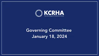 Governing Committee - January 18, 2024