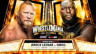 WWE 2K23 - Brock Lesnar vs. Omos Wrestlemania 39 Prediction