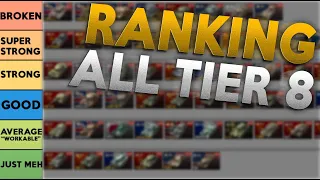 WOTB | RANKING ALL T8!