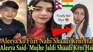 Aleeya Said- 'Mujhe Jaldi Shaadi Krni Hai'😍| Aleeya ko Flirt Nahi Shaadi Krni Hai😳| Krazy Kudi
