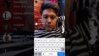 Niall Horan Live On Instagram - 2018/04/25