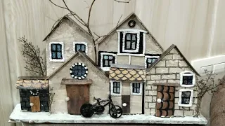 DIY: Beautiful cottage miniature 🏠🏡// cottage miniature using waste// #diy #youtube #creative #