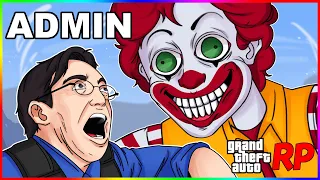 Trolling the SALTIEST Roleplayers as Ronald McDonald on GTA RP