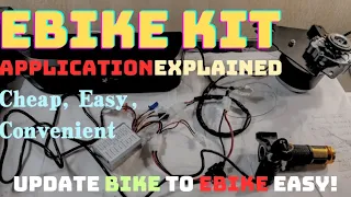 ebike motor kits application with throttle and controller. The core part of upgrading ordinary bike