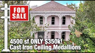 FOR SALE: 1877 ITALIANATE!! CAST IRON CEILING MEDALLIONS, WHAAAATT!?!? You’ll never see these again!