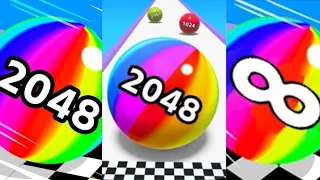 [Lv.175] 2048 Ball Game: Merge Number vs Ball Run 2048 vs Ball Run Infinity all levels gameplay 👍 😎
