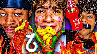 EXTREME Spicy Food TikTok Compilation #21 🥵🌶