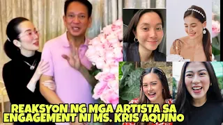 REACTION NG MGA SIKAT NA ARTISTA SA ENGAGEMENT NI MS. KRIS AQUINO ❤️