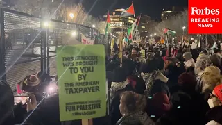 WATCH: Pro-Palestinian Demonstrators Protest Outside The White House