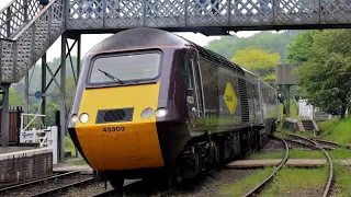 Severn Valley Railway Highley 43301/43303 EX XC 125HST arrive on the 18th May 2024