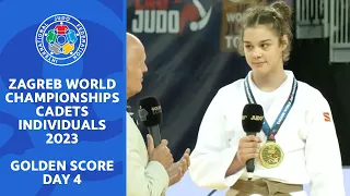 Zagreb World Championships Cadets Individuals 2023 / Golden Score Show / Day 4