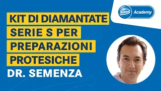 Il Dr. Mario Semenza presenta il suo kit di protesi con diamantate serie S della Komet