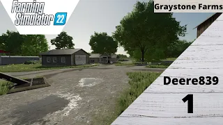 Farming Simulator 2022 GrayStone Farm NC Episode 1:Welcome to  Rockingham North Carolina