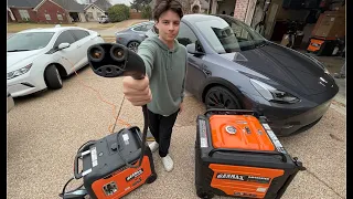 Can a generator charge your Tesla?