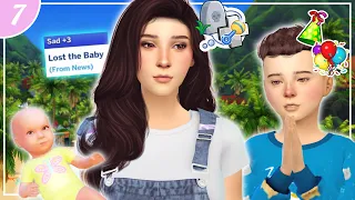 we LOST a baby in the 100 baby challenge!😢☠️ (SAD) The Sims 4 | #7