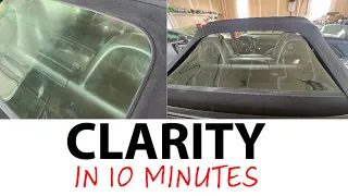 Fixing Faded Plastic Window On Convertible Soft Top