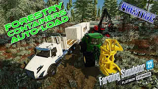 EASY LOG LOADING WITH CONTAINER TRAILERS - Platinum Expansion DLC | Farming Simulator 22