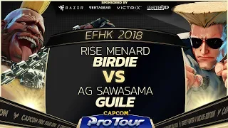 RISE MenaRD (Birdie) vs AG Sawasama (Guile) - EFHK 2018 Pools - SFV - CPT 2018