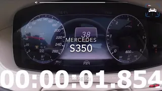 MERCEDES S350/S400/S500/S600/S63/S65 ACCÉLÉRATION 0-100 0-200 km/h