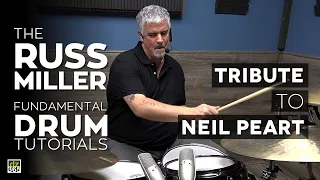 Tribute to Neil Peart (Rush) - a Russ Miller drum lesson and drum solo