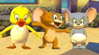 Tom and Jerry War of the Whiskers(1v3):Tom vs Spike and Jerry and M.Jerry Gameplay HD - Kids Cartoon