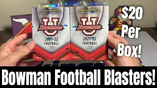 The Color In These 2021 Bowman University Football Blaster Boxes Are Sweet! Future Stars All Over?!