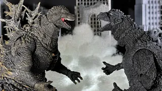 Godzilla Minus One vs Gojira 1954 | ゴジラ vs ゴジラ EPIC STOP MOTION BATTLE!