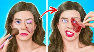 IDEAS ESPELUZNANTES PARA HALLOWEEN | Disfraces y maquillaje de Halloween de última hora por 123 GO!