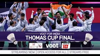 Voot | BWF Thomas Cup Final 2022 | India vs Indonesia | LIVE 15 May – 11:30 AM | Streaming Free