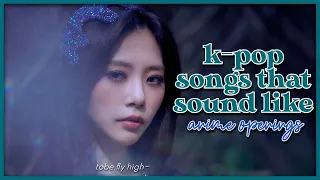 k-pop songs that sound like anime openings