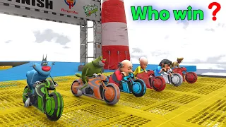 Motu Patlu Oggy Jack Tried Impossible Bike Ramp Challenge - Oggy and Jack Funny Video