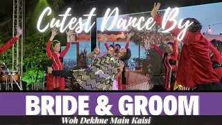 Cute Bride and Groom Dance | Sangeet Performance | Anjali Damani Choreography| Woh Dekhne Main Kaisi