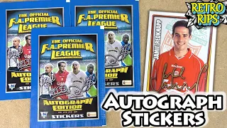 Opening Merlin Premier League 2002 AUTOGRAPH EDITION Sticker Packs | 20 Year Old Packs | RETRO RIPS
