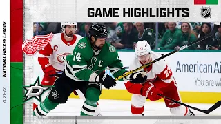 Red Wings @ Stars 11/16/21 | NHL Highlights