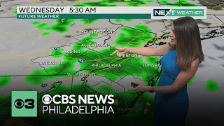Rain moves in Tuesday afternoon, more showers through Thursday