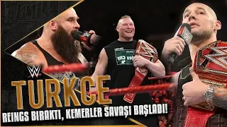 RAW Türkçe Altyazı | Reigns Bıraktı, KEMERLER SAVAŞI BAŞLADI!!!