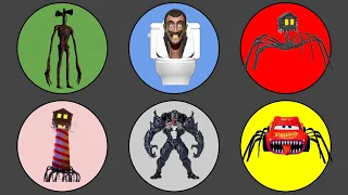 King Of Monster ; Siren Head vs House Head, Light House Head, Skibidi Toilet, Venom2, Mcqueen Eater