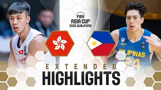 Hong Kong 🇭🇰 vs Philippines 🇵🇭 | Extended Highlights | FIBA Asia Cup 2025 Qualifiers