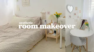 room makeover 🌷korean style and pinterest inspired ♡