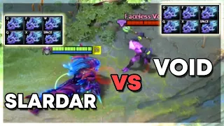 Slardar vs Faceless Void with 6x Moonshard | Level 30 | Who Will Win?