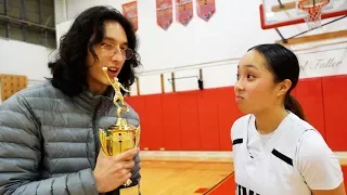 James Chun Attempts Championship Post Game Interview, Uses Trophy as Mic