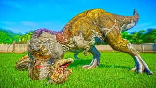 DINOSAURS BATTLEGROUND 1 HOUR FIGHTING BIG DINOSAURS T REX, Indoraptor, Indominus Rex Jurassic Park