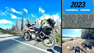 2023 honda xr150 review 350 mile adventure ride