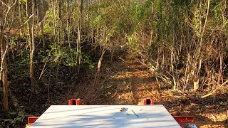 Mowing a Ridiculously Overgrown Retention Pond with the Ventrac 4500