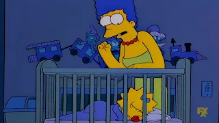 Marge molesta a Maggie - Los Simpson