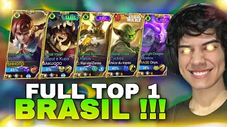 OLHA COMO OS MELHORES DO BRASIL JOGAM !!! | FULL TOP 1 - MOBILE LEGENDS