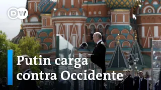 El presidente ruso llama a la victoria en Ucrania desde la Plaza Roja de Moscú