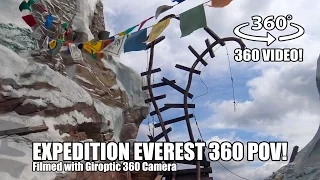 Expedition Everest 360 Roller Coaster POV Walt Disney World Animal Kingdom - Filmed w/ Giroptic 360