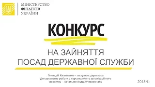 Порядок проведення конкурсу на посади державної служби